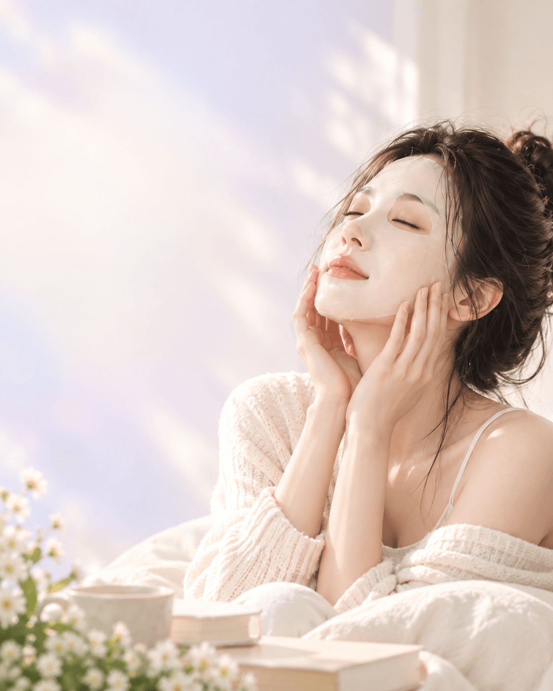Khoảnh khắc thư giãn trong nghi thức chăm sóc da Dopamind Mask Story