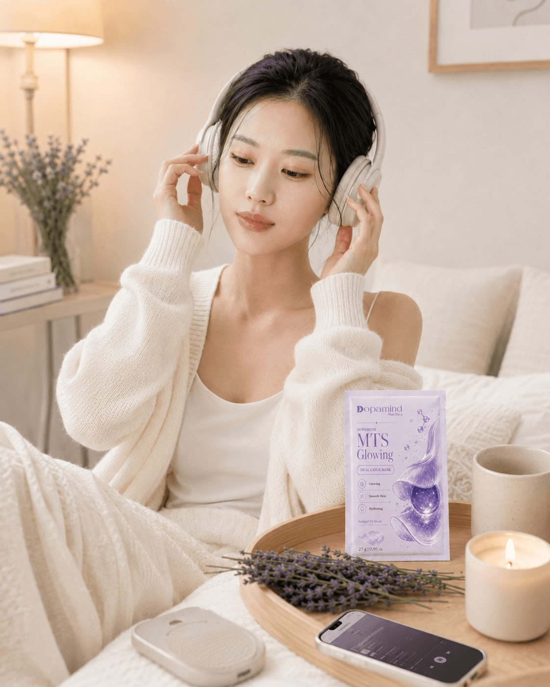 Đeo tai nghe, bật một playlist yêu thích